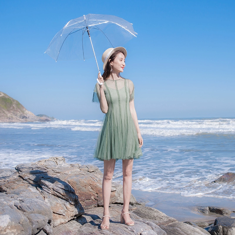 Mùa hè 2020 phụ nữ mới váy mỏng mảnh khí chất cổ tích bãi biển váy kỳ nghỉ bên bờ biển - váy đầm