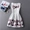 Mùa hè 2017 mới của phụ nữ phiên bản Hàn Quốc của chiếc váy tự tay in họa tiết eo đã mỏng một chiếc váy xòe chữ từ - A-Line Váy