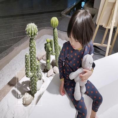 Lantang quần áo trẻ em mới mùa thu quần áo đồ lót phiên bản Hàn Quốc của phim hoạt hình thun ấm áp Slim 3 4 tuổi - Quần áo lót